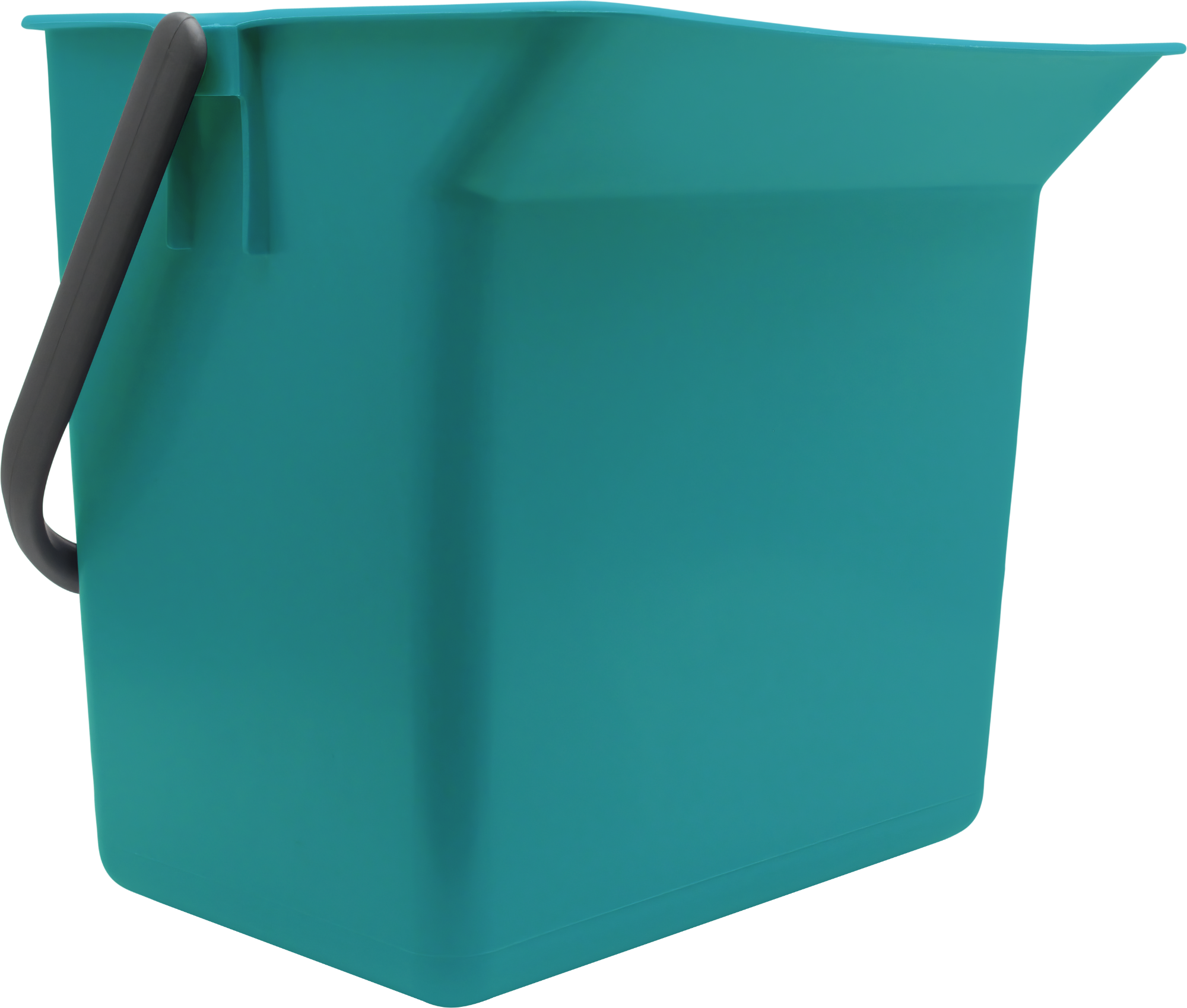 Eimer 6L grün rechteckig Kunststoff