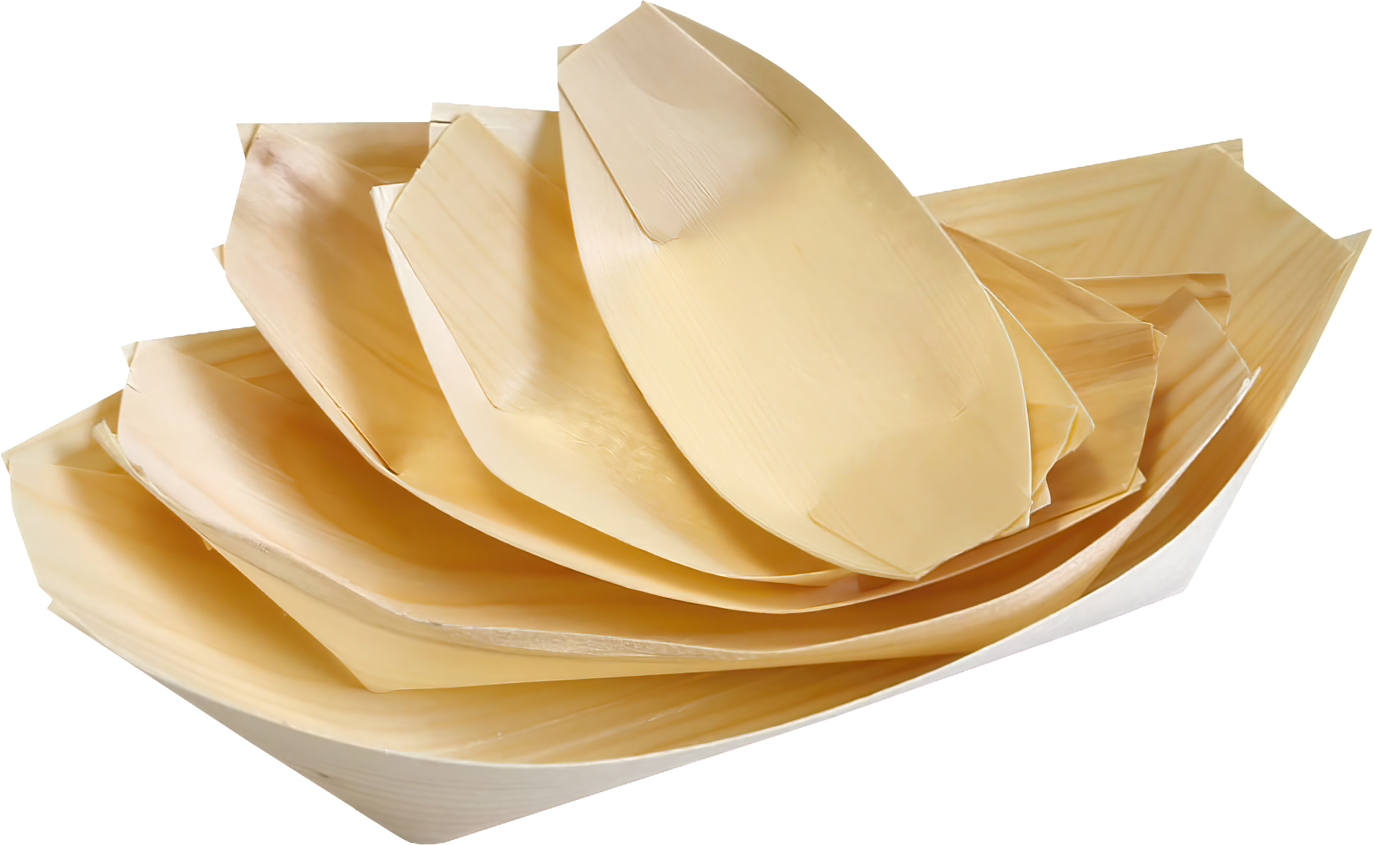 Eco Holz- Schiffchen 18 x 8,5 cm, natur, 50Stk.