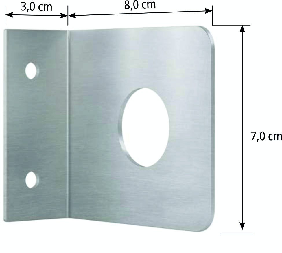 SPA55 Edelstahlwandhalterung und Montage-Set -  passend für 500ml Flasche -1- der SPA55-Serie