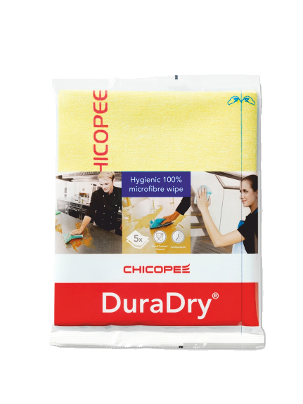 Dura Dry Microfibre Plus Reinigungstücher 34x40cm 5 Stück gelb