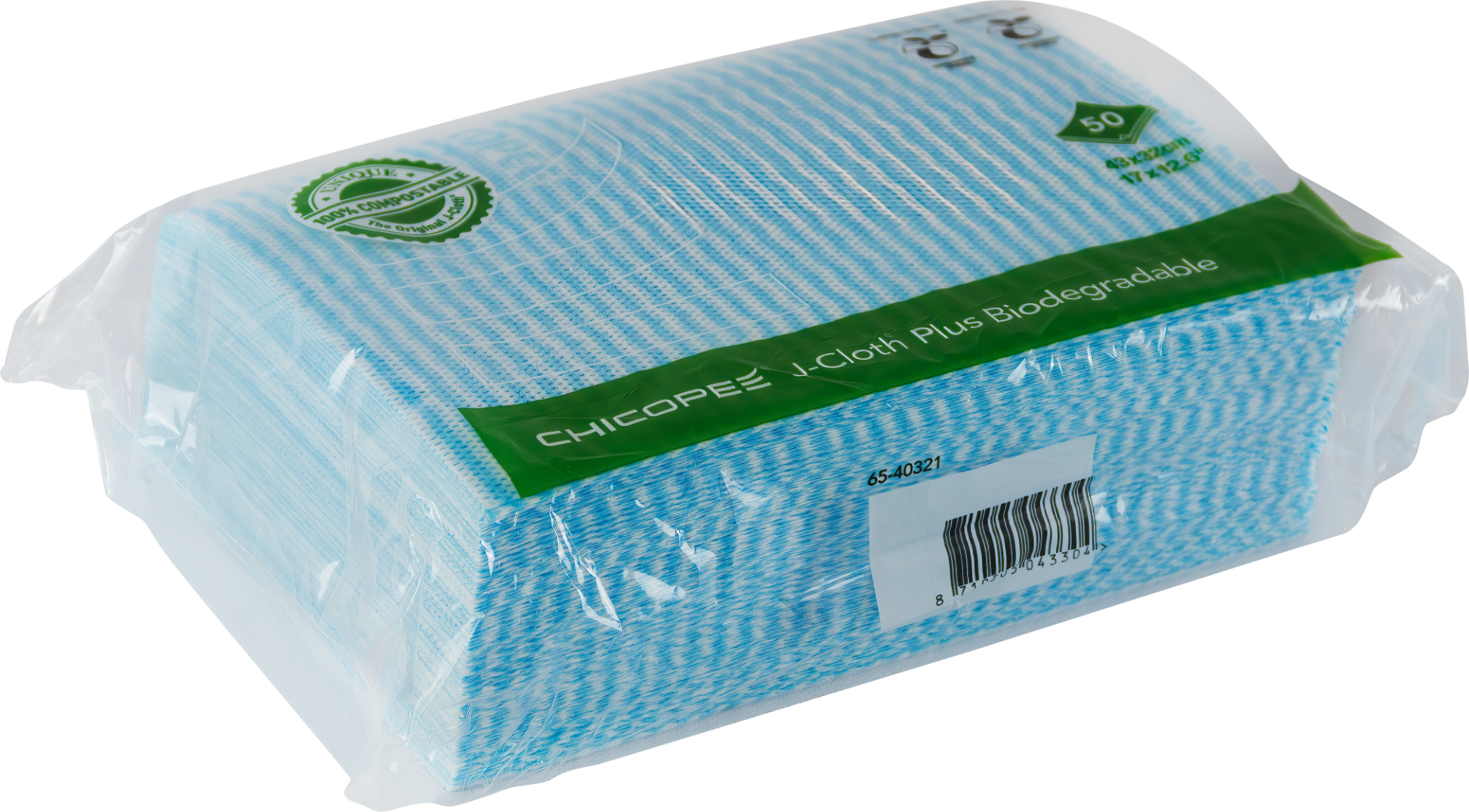 J-Cloth 3000 Reinigungstücher 43x32cm 50 Stück blau