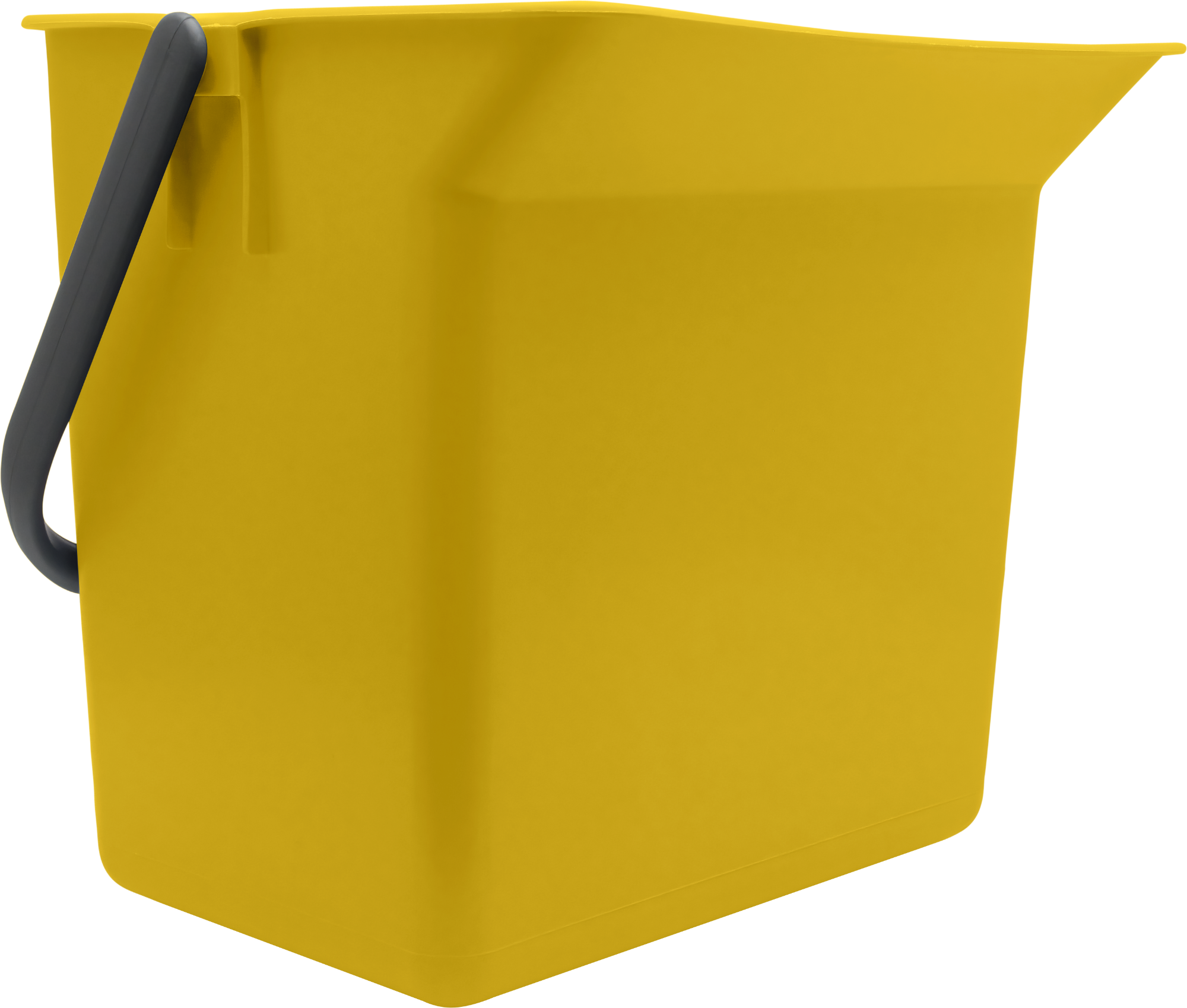 Eimer 6L gelb rechteckig Kunststoff