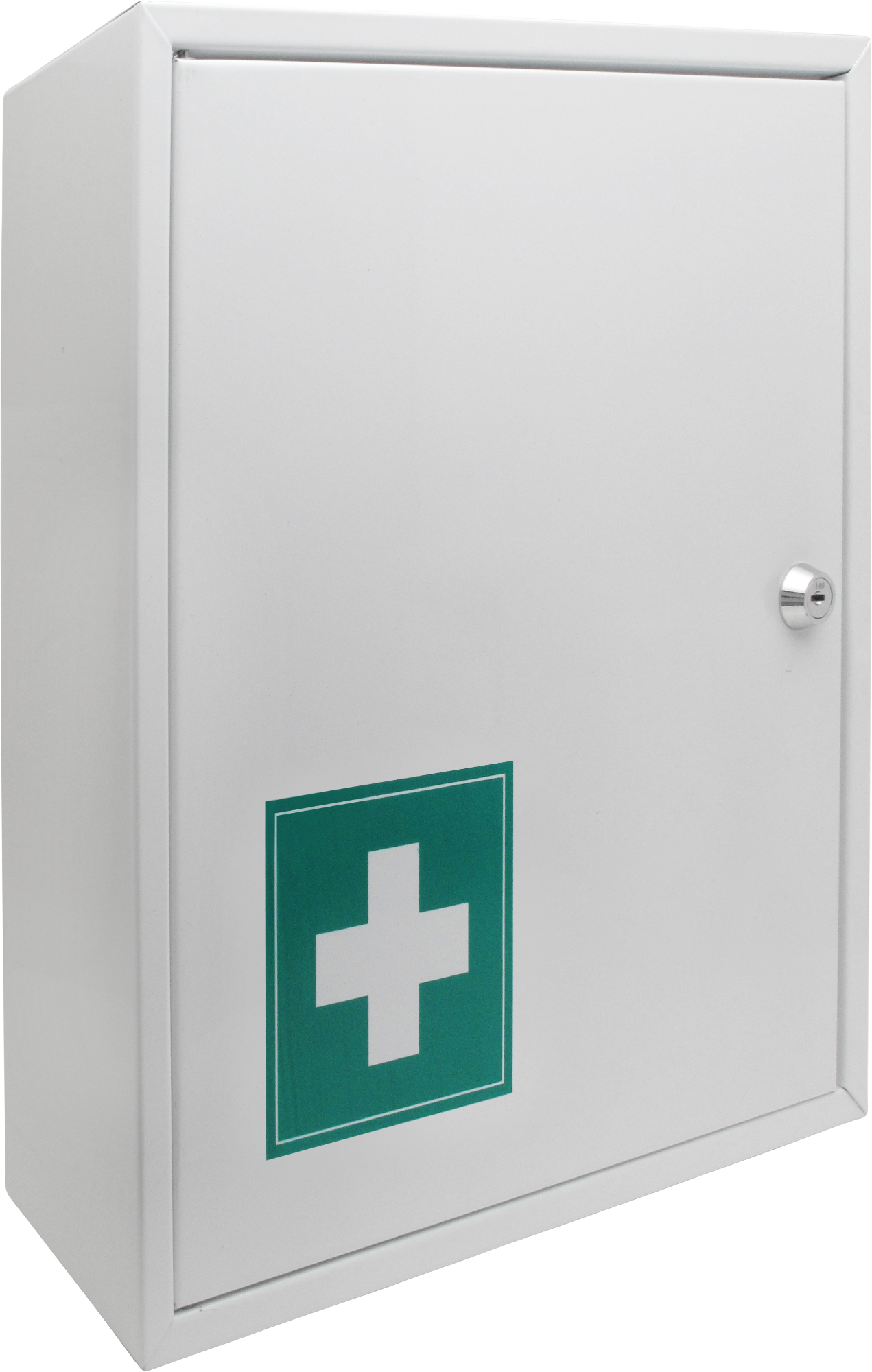 Verbandsschrank Metall weiß leer