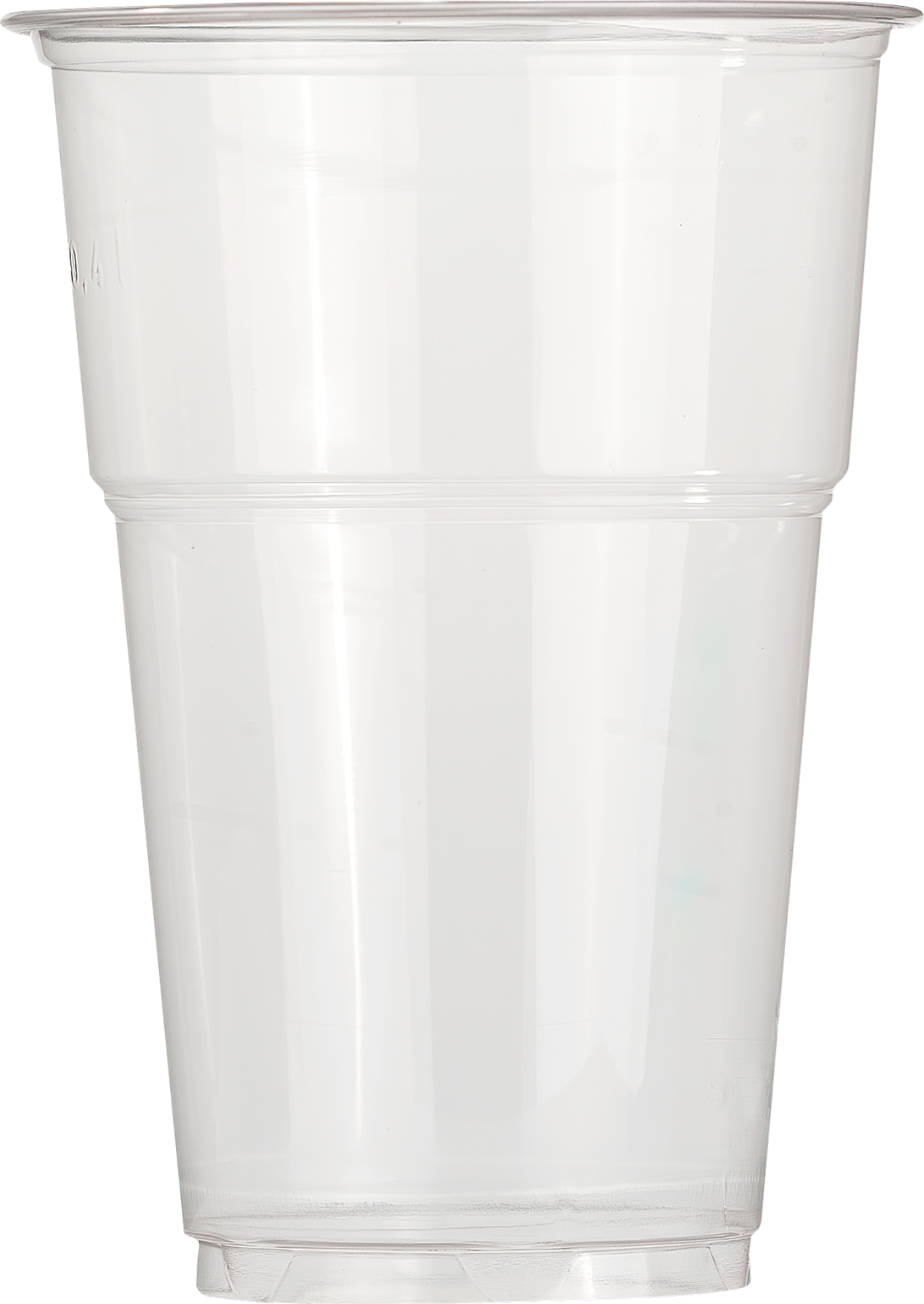 Eco Trinkbecher 0,4l, transparent,  50Stk