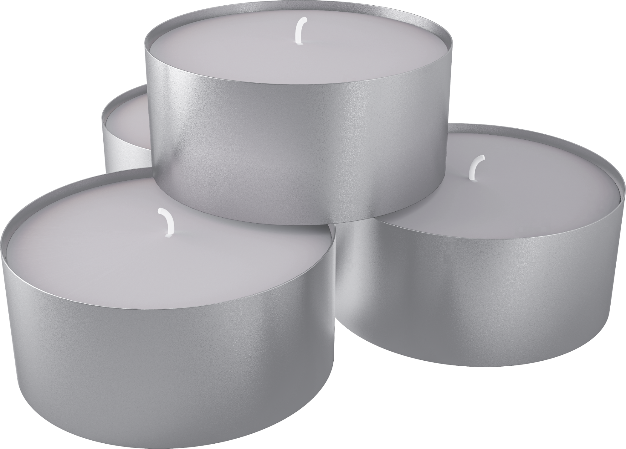 Teelichte 3,7cm x 2,5cm hoch 8h Brenndauer 100 Stück