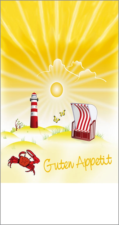 Servietten 33x33-2lg-1/8-"Ein Tag am Strand" 2100 Stück