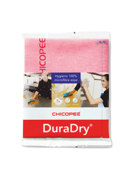 Dura Dry Microfibre Plus Reinigungstücher 34x40cm 5 Stück rot