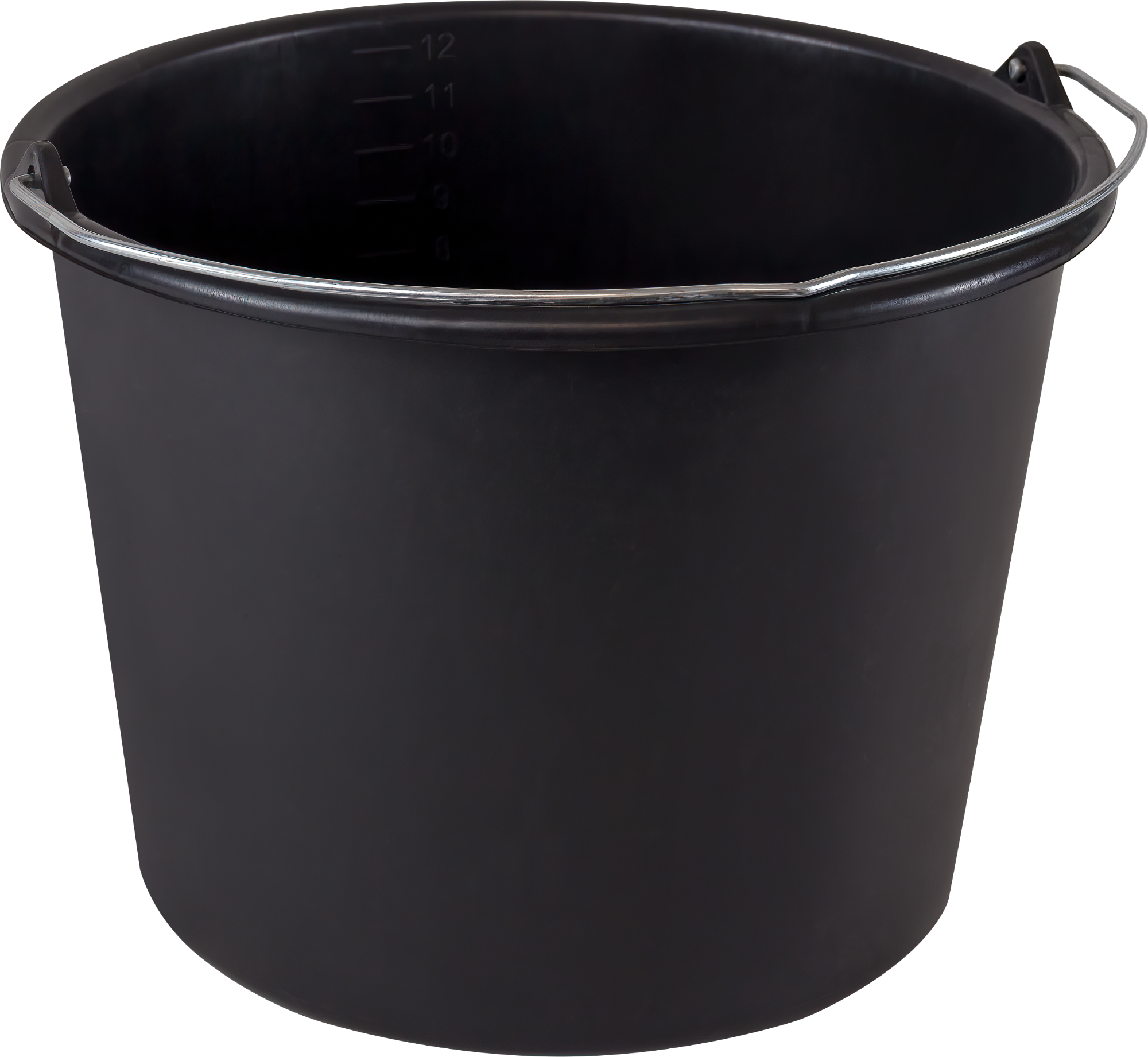 Eimer Rund Schwarz 12 Liter