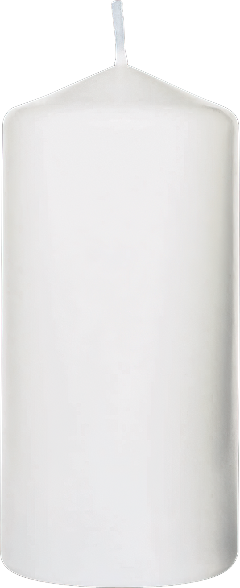 Kerzenstumpen weiß 10x5cm 24St.