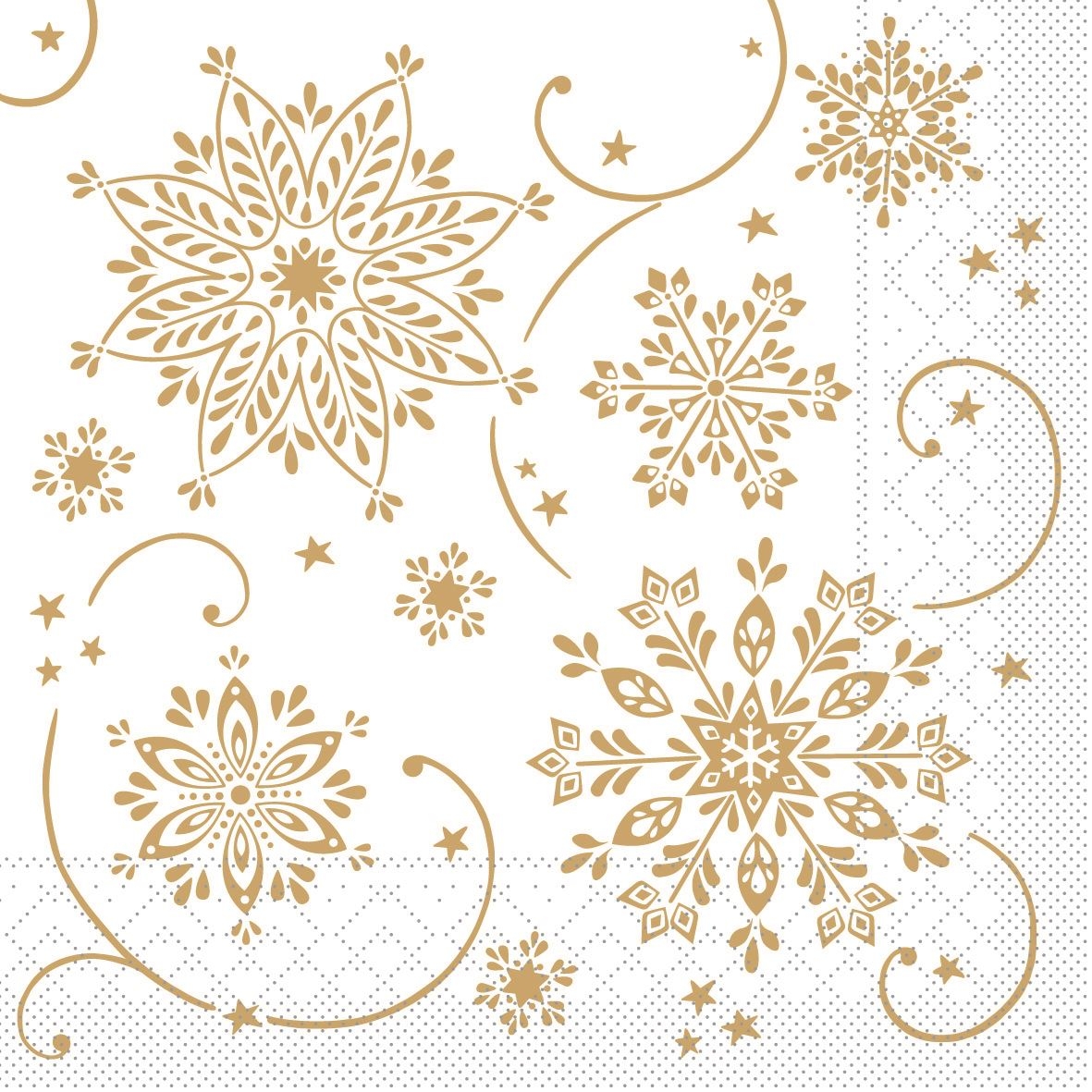 Tissue-Servietten "Cristal weiß" 40x40-3lg-1/4 600St.